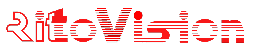 RitoVision wordmark logo in red text without the logomark